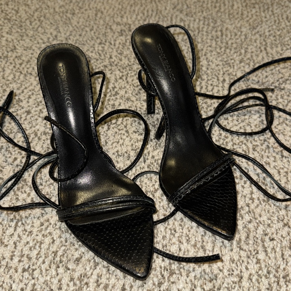 Tony Bianco millie lace up heels